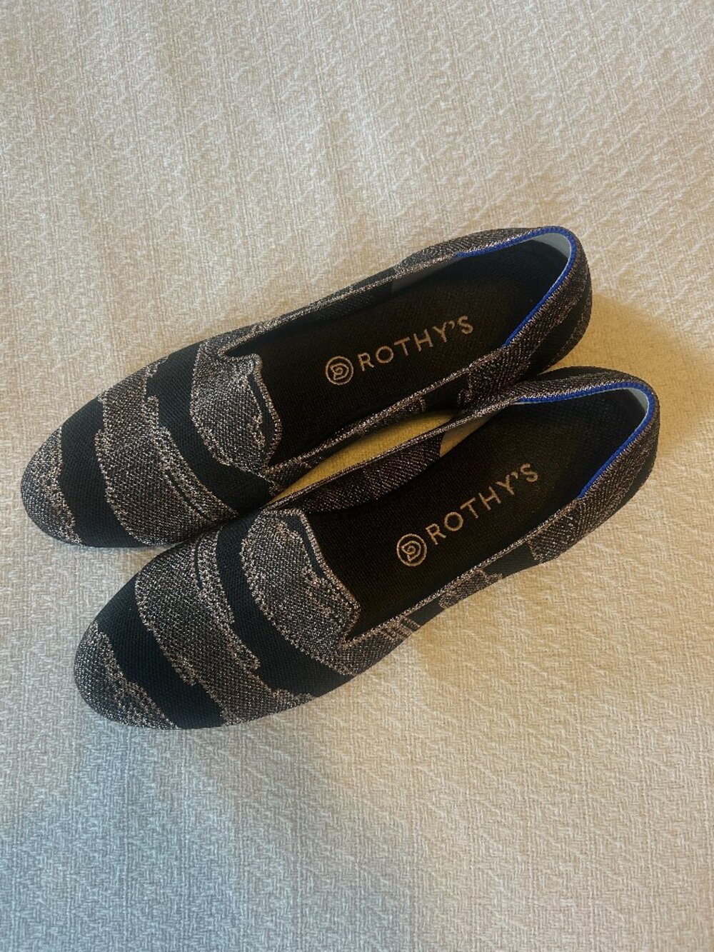 Rothy's Loafers Golden Shimmer Size 13